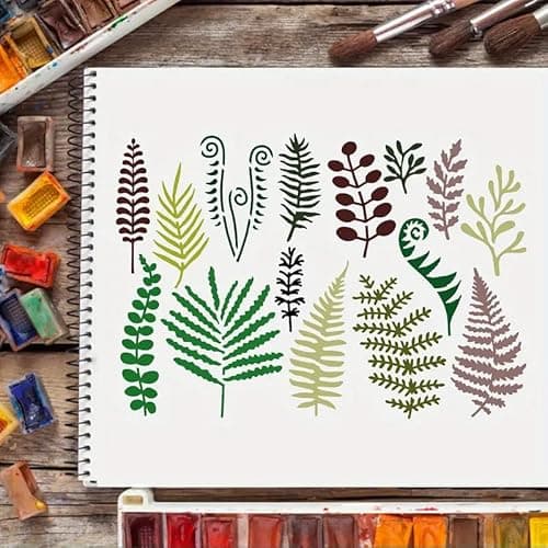 Thumbnail 2 de Fern Leaf Wall Stencils Template for Craft Painting 🖼