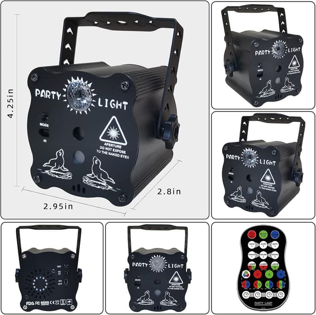 Thumbnail 5 de Mini Disco Ball DJ Light 500 sq ft 🎉