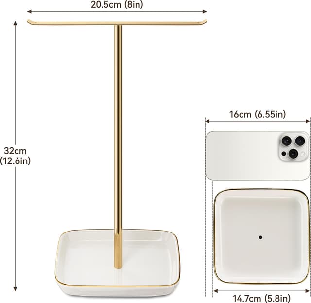 Detalle 2 de Schmuckhalter Baum Design 30,5 cm