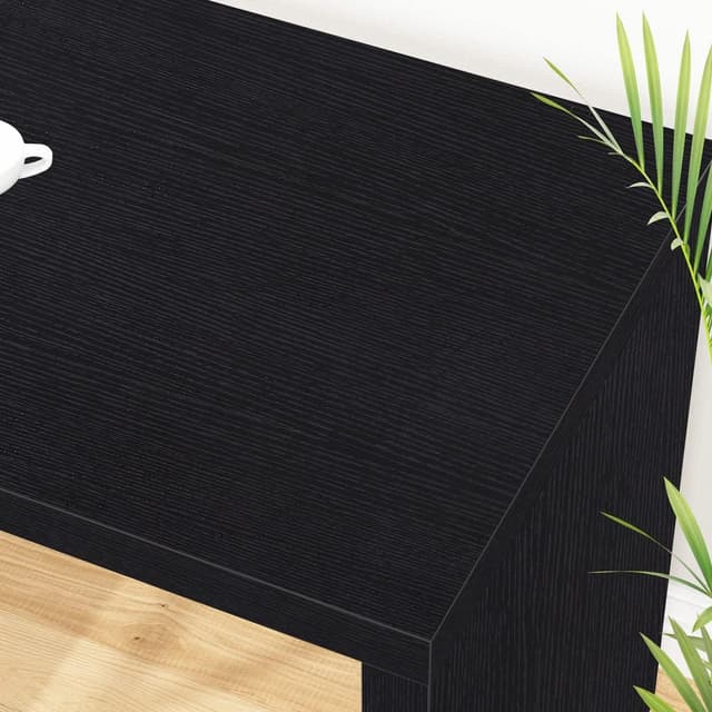 Detalle de HSH Eckschreibtisch in L-Form mit Schubladen, umkehrbar – großer Workstation-Arbeitsplatz (schwarz, 150 cm)