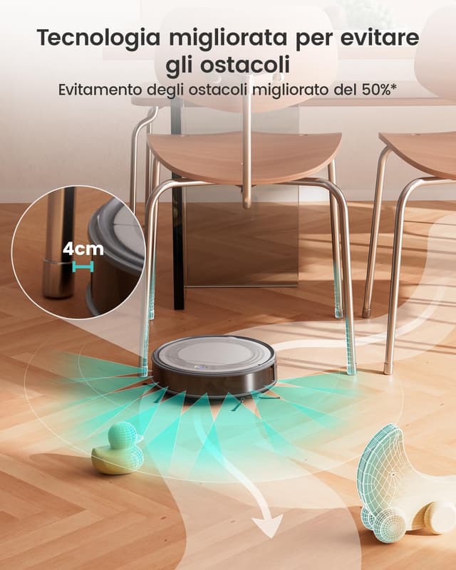 Detalle 2 de LEFANT M310 Robot Aspirapolvere 4500Pa