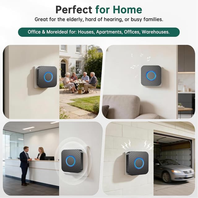 Thumbnail 6 de Satisure 3 in 1 Smart Wireless Doorbell Chime 150–200m