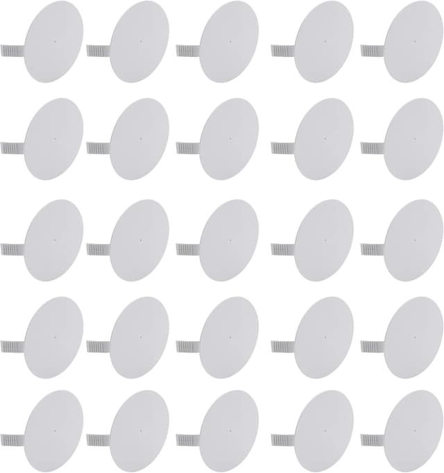 Detalle de Meister coperchio a molla per scatole di derivazione diametro 70 mm, set da 25 pezzi (bianco)