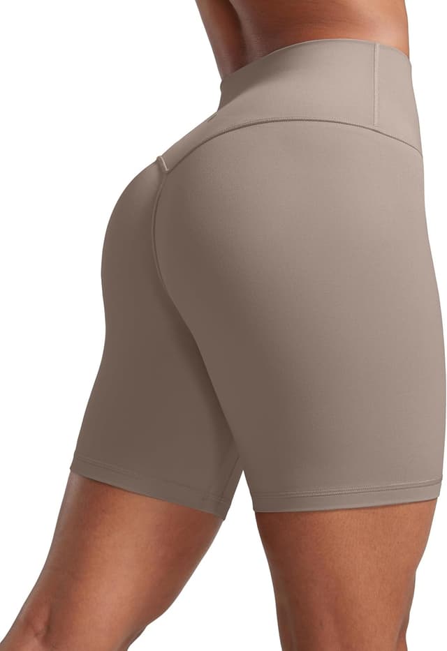 Detalle de CRZ YOGA Donna Butterlift pantaloncini yoga a vita alta senza cuciture frontali