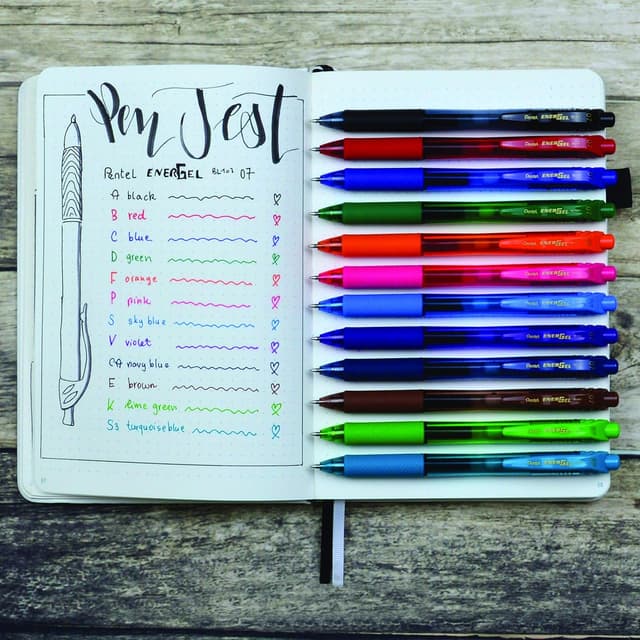 Detalle 2 de Pentel EnerGel Gel-Tintenroller BL107-C mit Druckmechanik (0,7 mm)