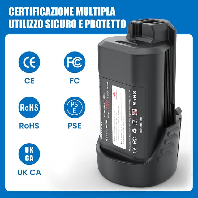 Thumbnail 3 de HTongD Batteria ricambio Bosch 12V 6000mAh