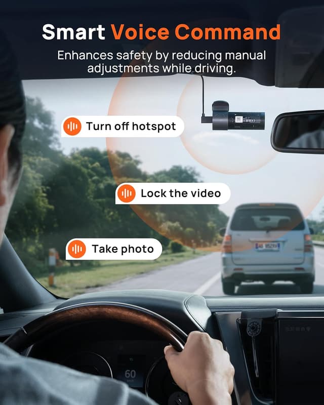 Thumbnail 6 de 70mai M310 Plus 3K WiFi Mini Dash Cam with Smart Voice Control (M310 Plus)