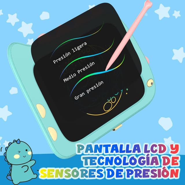 Detalle 1 de ORSEN LCD Schreibtafel 8,5 Zoll Dinosaurier