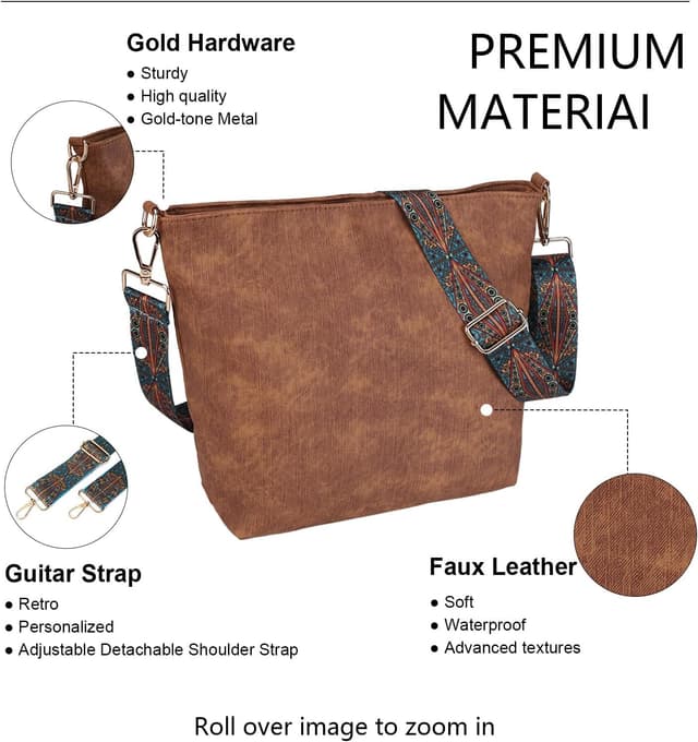 Detalle 2 de Gladdon hobo crossbody bag 8.5 L