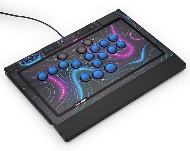 Detalle de qanba Sapphire S1 leverless arcade controller