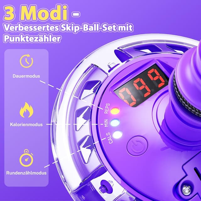 Thumbnail 2 de Jofuni Springring Fußkreisel mit Zähler 🪀