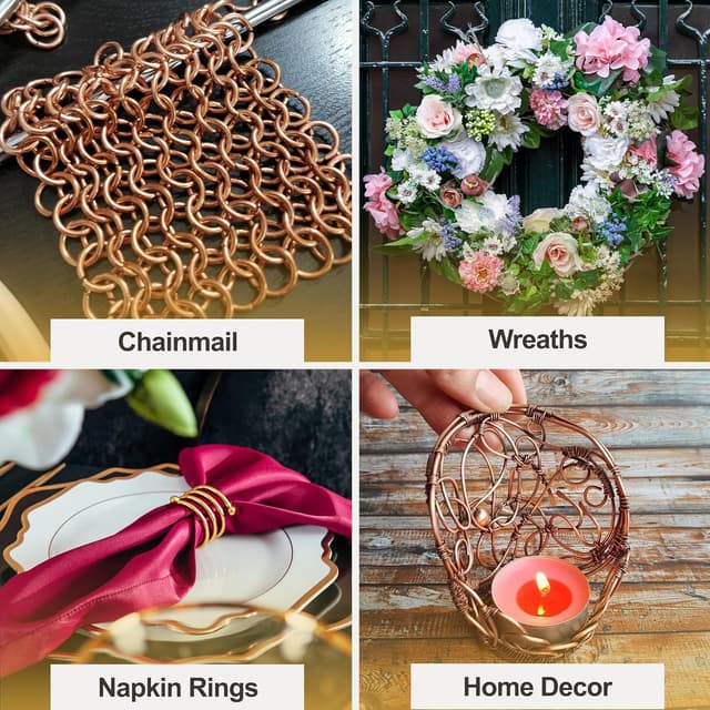 Thumbnail 5 de Mandala Crafts 10 Gauge Anodized Aluminum Wire 120 FT