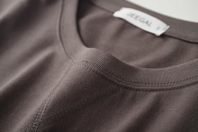 Detalle de JEEGAL Herren Langarmshirt aus 260 g/m² Baumwolle (vorgeschrumpft) – Regular Fit