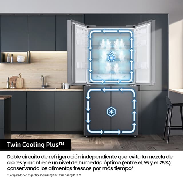Thumbnail 3 de Samsung RF48A400EB4 frigorífico americano 488L