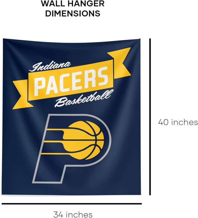 Detalle de Northwest NBA Printed Wall Hanging Tapestry (34 x 40 in) Woven Polyester Fan Decor