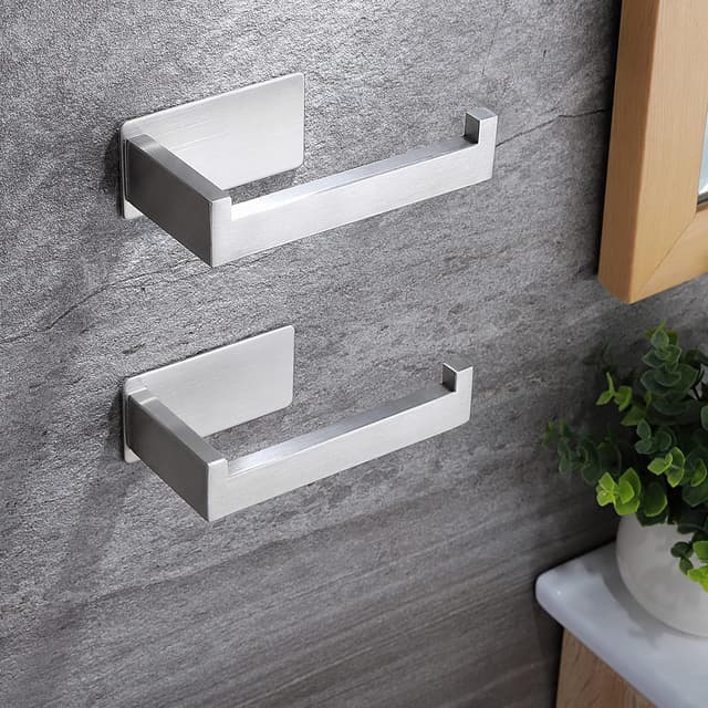 Detalle 2 de Porta carta igienica adesivo ZUNTO in acciaio SUS304 (2 pezzi)