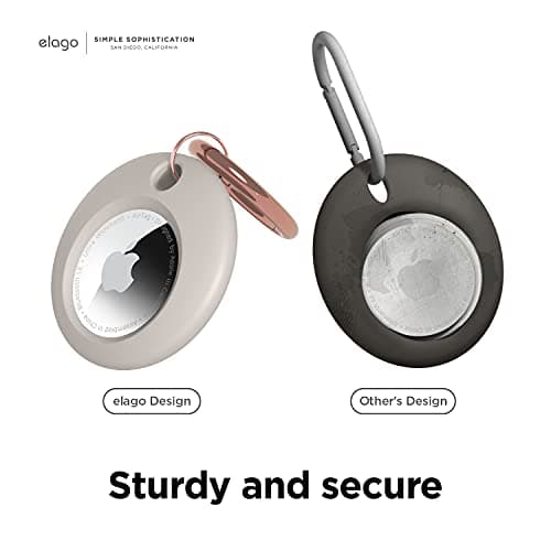 Thumbnail 2 de elago Étui de Base pour AirTag — silicone alimentaire, porte‑clé inclus 🧷