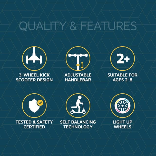 Thumbnail 4 de Lifemaster Mini 3-Wheel Kids Scooter 110 lbs