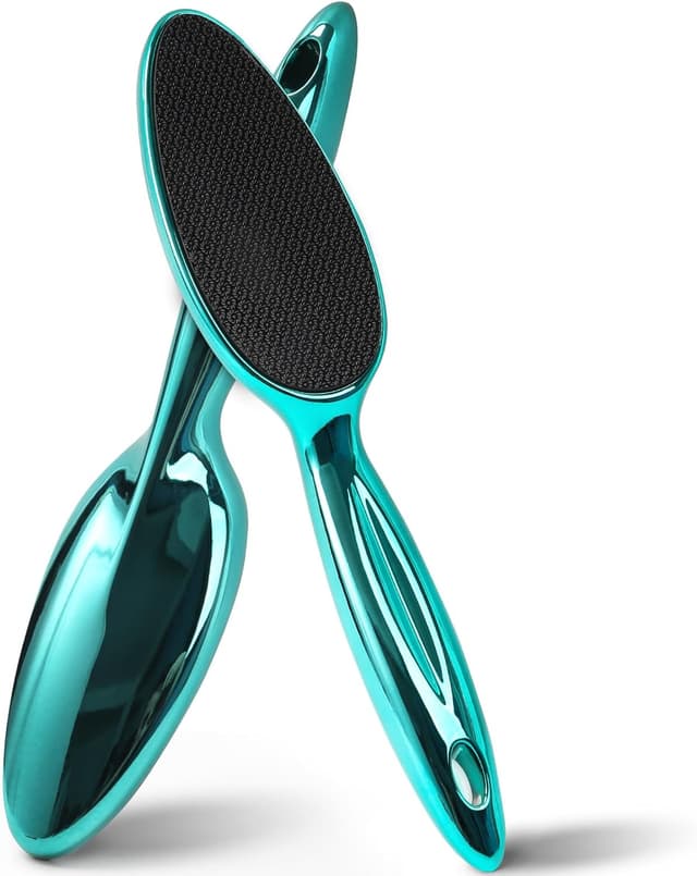 Detalle de HovuuTuig Nano Glass Foot File (Metallic Green) – gentle callus remover for feet at home