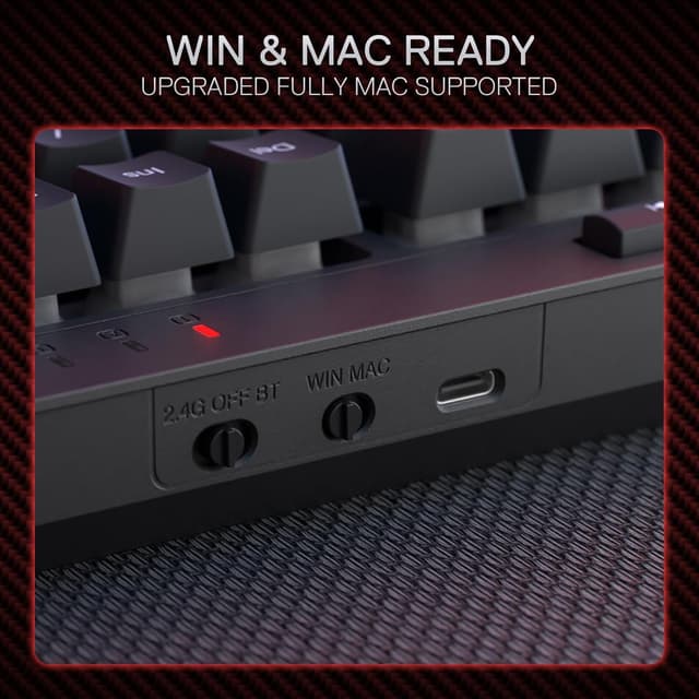 Thumbnail 6 de Redragon BS142: tastiera gaming wireless K515 Pro RGB + mouse M693 Pro (layout US, 98 tasti)