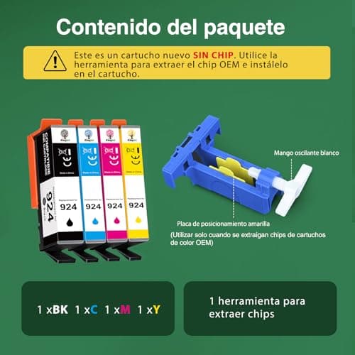 Thumbnail 1 de KINGJET 924 Cartuchos Compatibles para HP OfficeJet Pro 🖨