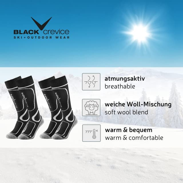Thumbnail 1 de Black Crevice Chaussettes Ski Lot 2 paires