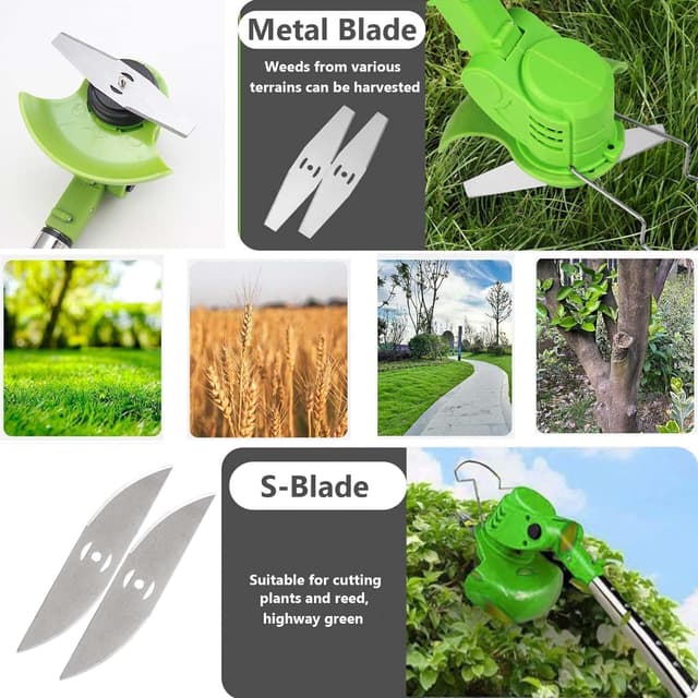 Detalle de Xbzzgmg 24-Piece Cordless Strimmer Blade Replacement Set