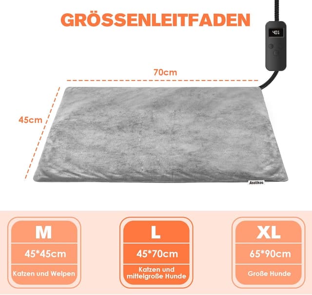 Thumbnail 4 de Tappetino Riscaldante per Cani Gatti 70x45 cm