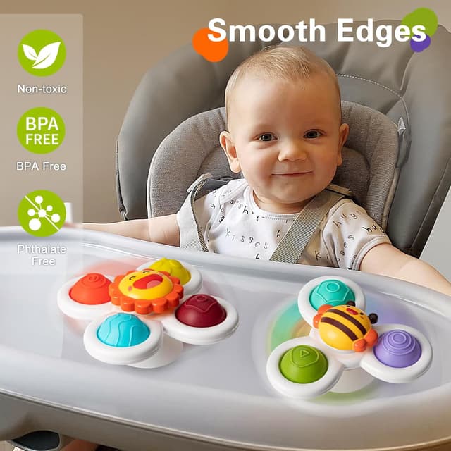 Detalle 2 de 3PCS Suction Cup Spinner Toys for Kids