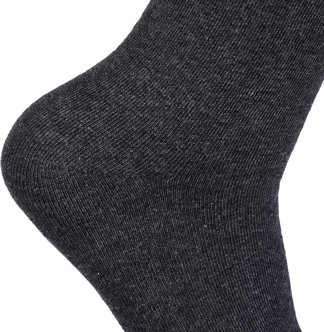 Detalle de Laulax 5 Pairs Finest Combed Cotton Smooth Seamless Toe Boys School Socks (3–16 Years) – Black/Charcoal/Navy