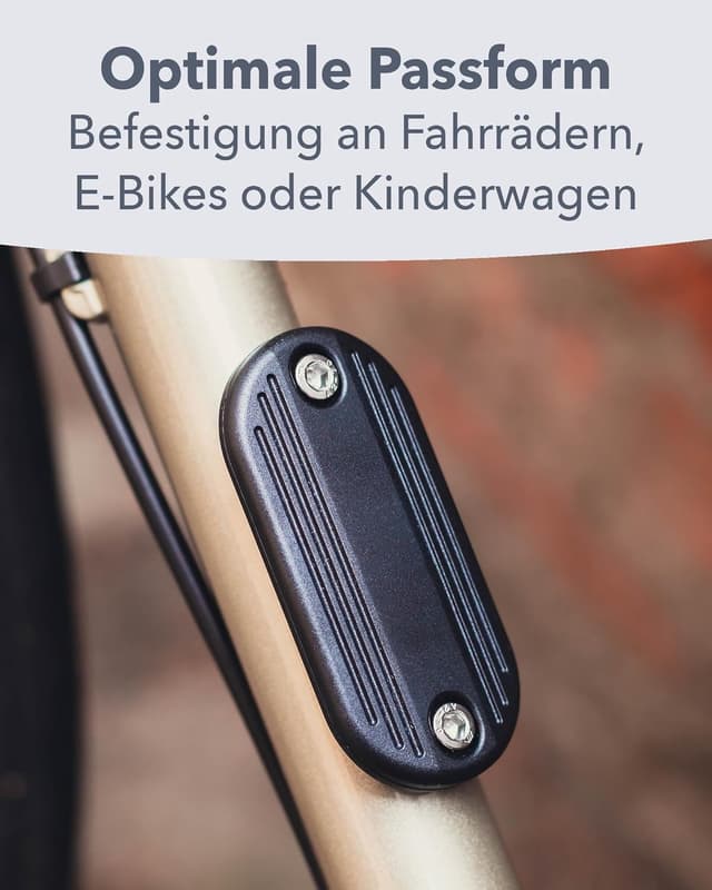 Detalle de AIRBELL AirBell® Fahrrad-Halterung für Apple AirTag (Doppelpack) – passend für Flaschenhalter-Aufnahmen