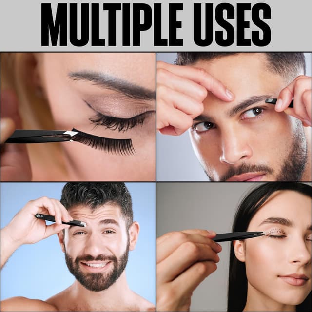 Thumbnail 6 de OCBA Pinzette professionali per sopracciglia 4 pezzi