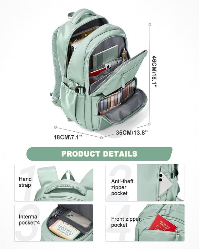 Detalle 2 de sikazan Rucksack Laptopfach 16 Zoll 560 g