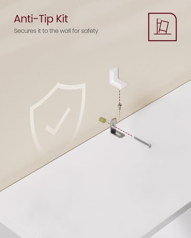 Detalle de VASAGLE LBC165T14 bookcase, 5-tier