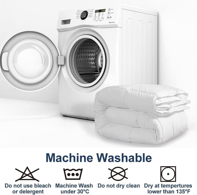 Thumbnail 6 de ACCURATEX Couette d’Hiver chaude 450 GSM 200x200 cm – down alternative douce, respirante et lavable