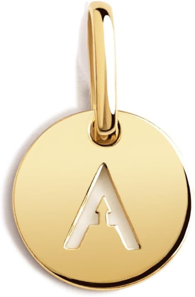 Detalle 2 de SINGULARU Mini Medallion Letter, colgante letra L en plata 925 💍