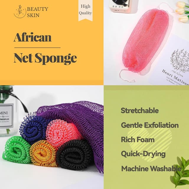 Thumbnail 1 de African Net Sponge 3-Piece Exfoliator