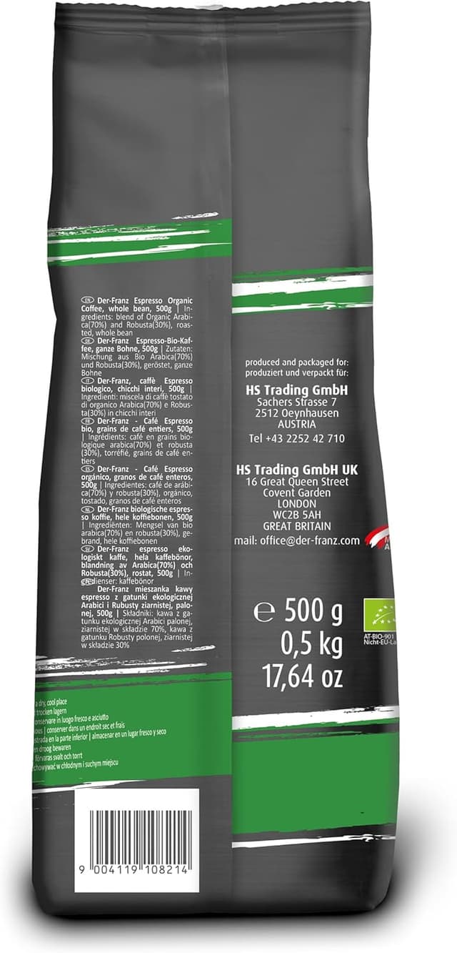 Thumbnail 1 de DER-FRANZ Café espresso ecológico 500 g