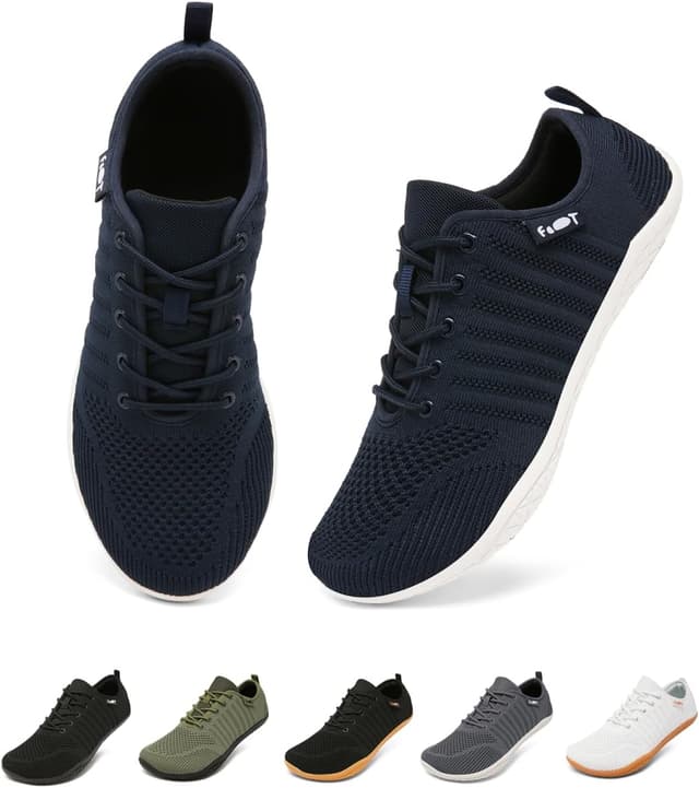 Detalle de Merdoo Barfuß-Schuhe mit breiter Zehenbox (Zero-Drop) – Minimalistische Sneaker für Damen & Herren, Gr. 37–45