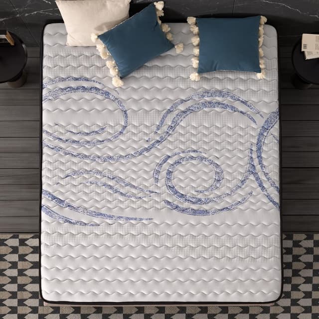 Detalle de Naturalex Perfectsleep materasso matrimoniale 160x190 cm con schiuma HR e inserti in lattice blu