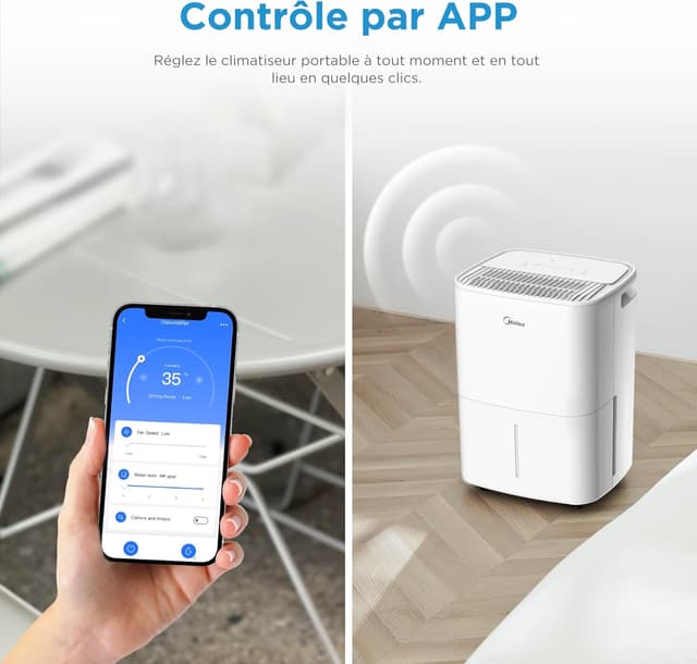 Thumbnail 5 de MIDEA Deshumidificateur 12 L anti-moisissure 🏠