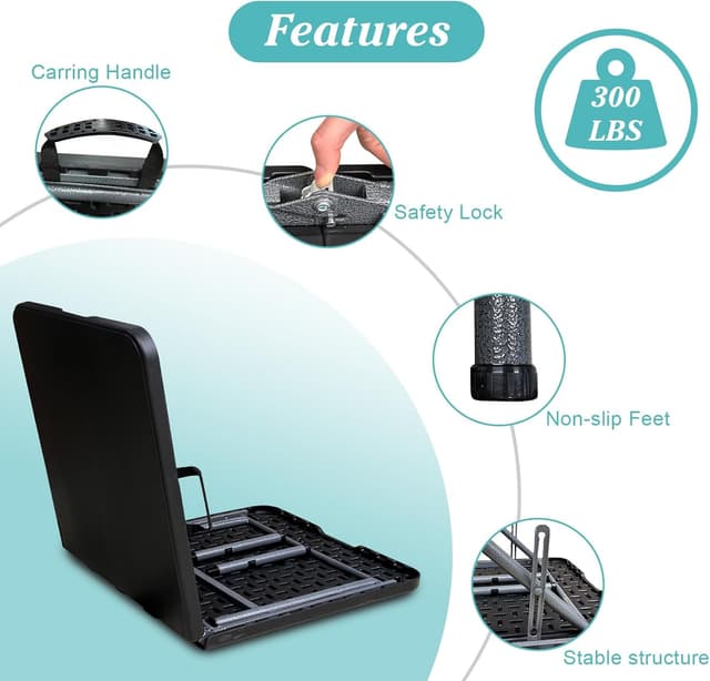 Thumbnail 3 de YDY+YQY Klapptisch 122x60 cm leicht und tragbar