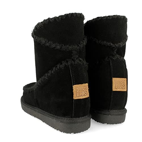 Detalle 2 de GIOSEPPO 42114 Botines negros estilo australiano con cuña