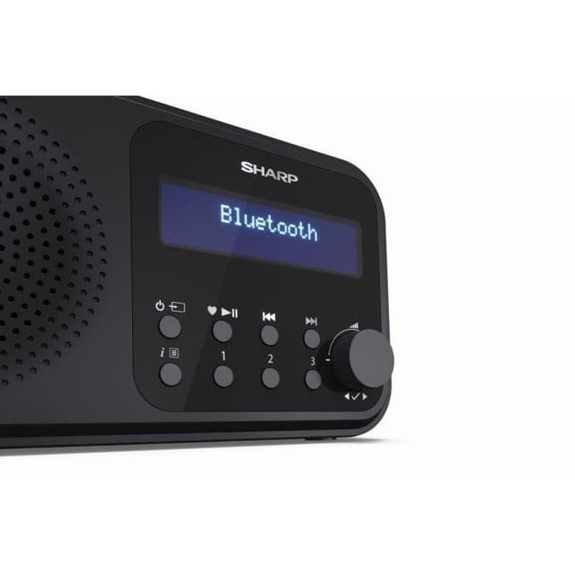 Detalle de Sharp DR-P420 DAB+ FM portátil con Bluetooth y hasta 16 h de autonomía