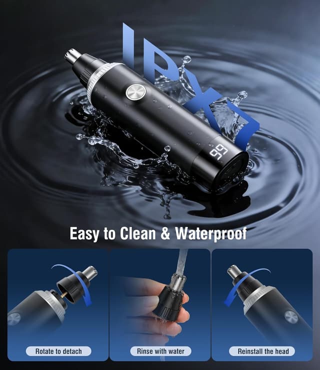 Detalle de Rechargeable Nose Hair Trimmer 3-in-1