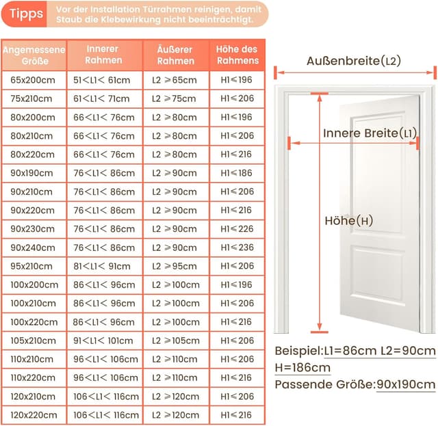 Thumbnail 6 de VitHom Schnellschließen Fliegengitter 100x200 cm