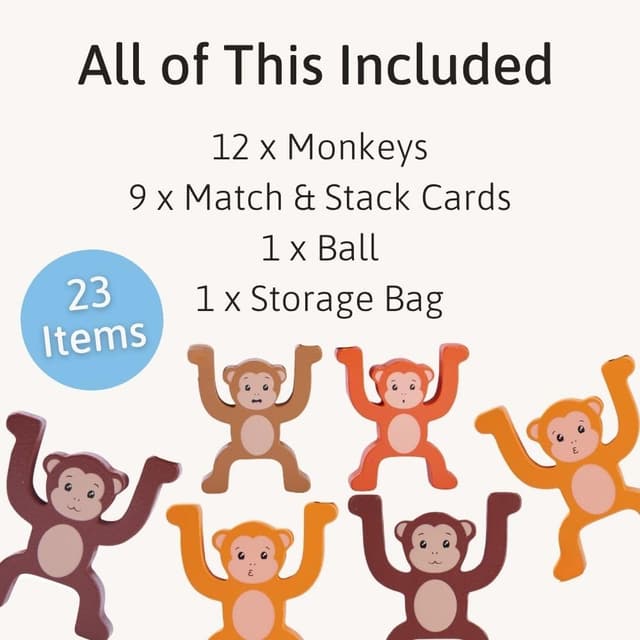 Thumbnail 2 de Jaques of London Monkey Stacking Game