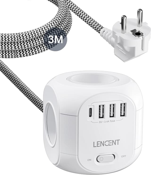 Imagen de LENCENT Cube rallonge 3M 8 en 1 en OfertitasTOP