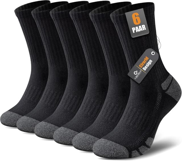 Detalle de Cirorld Wandersocken Herren Damen 6 Paar