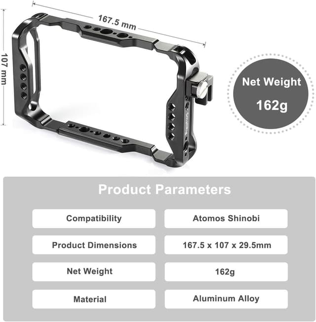 Thumbnail 6 de SMALLRIG Shinobi Cage AtomX 5" (CMA2305) Käfig für Atomos Shinobi